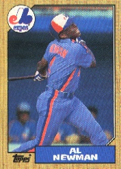 1987 Topps Baseball Cards      323     Al Newman RC